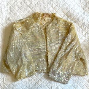 Vintage Bolero Sequin Jacket